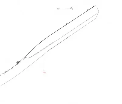 Rear Right Door Exterior Trim Panel for Haval H6 (2nd Gen) – 5006640XKN01A8L Rear Right Door Exterior Trim Panel for Haval H6 (2nd Gen) – 5006640XKN01A8L