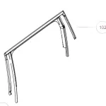 Haval Dargo Rear Left Door Glass Run Channel Weatherstrip – 6207115XKN04A