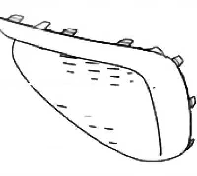 Front Fog Light Cover for ORA Funky Cat GT (Left Side) – Part No. 2803130XNW01A Front Fog Light Cover for ORA Funky Cat GT (Left Side) – Part No. 2803130XNW01A