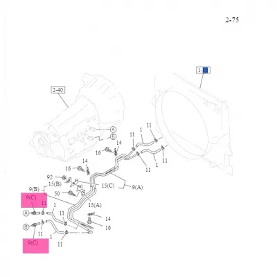 Jiangxi Isuzu D-MAX Transmission Cooler Oil Pipe Assembly – C8982742241 Jiangxi Isuzu D-MAX Transmission Cooler Oil Pipe Assembly – C8982742241