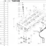 Jiangxi Isuzu Water Temperature Sensor for JE4D25 2.5L Engine (3611050RAA)