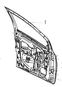 ORA Black Cat (R1) Front Left Door Shell Assembly – Part 6101100XNZ01A-E ORA Black Cat (R1) Front Left Door Shell Assembly – Part 6101100XNZ01A-E
