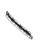 Tank 500 Front Bumper Lower Right Grille – Part No. 2803146XKV3AA