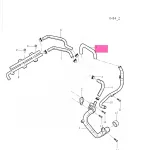 Jiangxi Isuzu Oil Cooler Water Pipe for JE493ZLQ5 2.8L Engine (Part No. 1306021-0017-001)