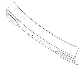Tank 500 Tailgate Exterior Trim Panel – Part Number 5506100XKV3AA Tank 500 Tailgate Exterior Trim Panel – Part Number 5506100XKV3AA