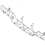 GWM King Kong Poer Rear Bumper Reinforcement Skeleton – 2804120XPS01A