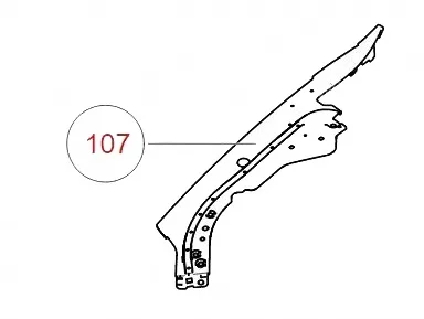 WEY Macchiato Right Side Fender Decorative Trim Panel – 8403119XVD01A WEY Macchiato Right Side Fender Decorative Trim Panel – 8403119XVD01A