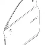 Haval Shenshou Front Left Door Shell Assembly – Part No. 6101100XKN02A
