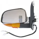 Huanghai Aolong CUV Left Side Electric Rearview Mirror Assembly – Chrome with Yellow Light