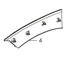 WEY VV7 Rear Left Rear Wheel Arch Flare – Part 5006300XKU7CA WEY VV7 Rear Left Rear Wheel Arch Flare – Part 5006300XKU7CA