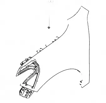 Haval Chitu Left Side Fender Panel – Part Number 8403200XST23A Haval Chitu Left Side Fender Panel – Part Number 8403200XST23A