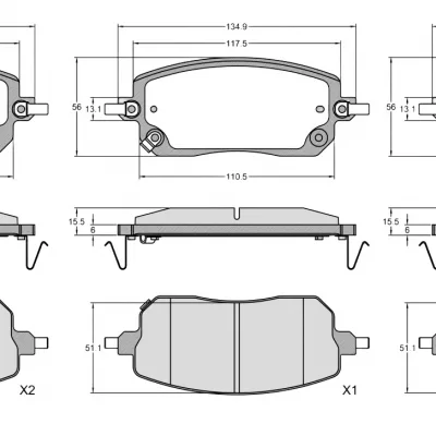 Haval Jolion Front Brake Pad Set – Genuine Replacement Part 3502035-0592-001 Haval Jolion Front Brake Pad Set – Genuine Replacement Part 3502035-0592-001