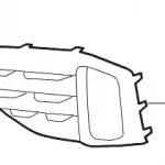 WEY VV5 Front Fog Light Cover – Left Side (Part No. 2803630XKY5KA)