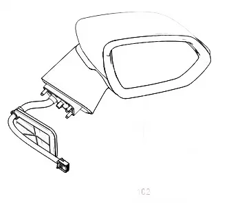 Haval Jolion Right Side Rearview Mirror Assembly – 8202200XST01A Haval Jolion Right Side Rearview Mirror Assembly – 8202200XST01A
