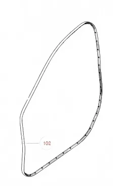 WEY Latte Front Left Door Seal Strip Assembly – 6107300XVE01A WEY Latte Front Left Door Seal Strip Assembly – 6107300XVE01A