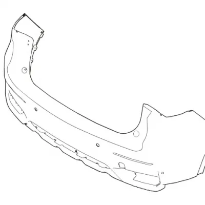 Haval F7 Rear Bumper Assembly – Part Number 2804161XKQ00A Haval F7 Rear Bumper Assembly – Part Number 2804161XKQ00A