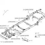 GWM Wingle 7 Chassis Frame Assembly – Part No. 2800010-0427-001