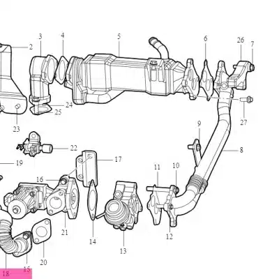 Jiangxi Isuzu EGR Pipe for JE4D25Q6A 2.5L Diesel Engine (CA100137460) Jiangxi Isuzu EGR Pipe for JE4D25Q6A 2.5L Diesel Engine (CA100137460)