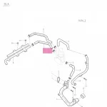 Jiangxi Isuzu Heater Water Hose Assembly for JE493ZLQ5 2.8L Diesel Engine – 8101121-0615-001