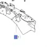 Haval Jolion Right Side Fender Reinforcement Plate – Part No. 5010240XST01A