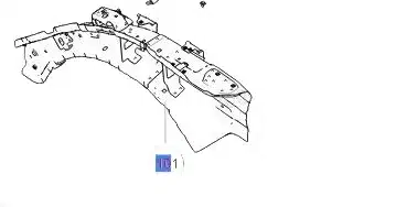 Haval Jolion Right Side Fender Reinforcement Plate – Part No. 5010240XST01A Haval Jolion Right Side Fender Reinforcement Plate – Part No. 5010240XST01A