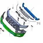 Engine Hood Seal Strip for JAC Hunter – Front (Part No. 2803110P33A0)