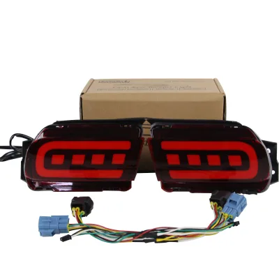LED Rear Bumper Reflector Lights 2-Function Tail Brake Lamp for 2010-2018 Toyota Prado, IP67 Waterproof LED Rear Bumper Reflector Lights 2-Function Tail Brake Lamp for 2010-2018 Toyota Prado, IP67 Waterproof