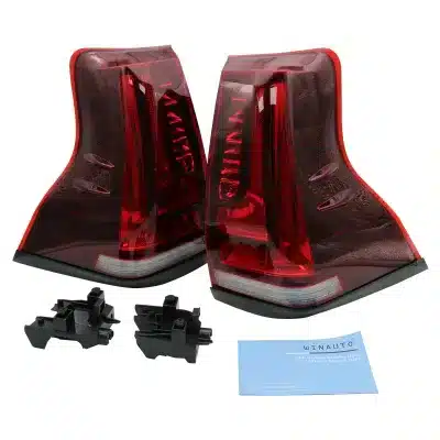 Rear LED Tail Light Assembly Red Lens for 2018-2020 Toyota Land Cruiser Prado GX465, Brake Turn Signal Lamp Rear LED Tail Light Assembly Red Lens for 2018-2020 Toyota Land Cruiser Prado GX465, Brake Turn Signal Lamp
