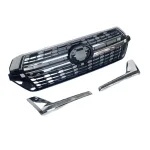 GT Style Front Grille Replacement for Toyota Land Cruiser LC200, ABS Mesh Radiator Grille