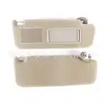 Pair of Front Sun Visors Driver and Passenger Side Beige for 2002-2010 Toyota Land Cruiser Prado FJ120 replacement 74320-60850-B1 74310-6A010-B1