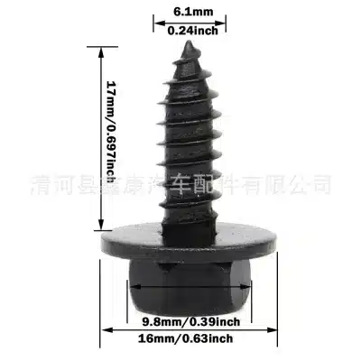 M6x16mm Hex Head Self-Tapping Screws with Washer, 90159-60498 Fender Bumper Bolt for Toyota Lexus BMW VW M6x16mm Hex Head Self-Tapping Screws with Washer, 90159-60498 Fender Bumper Bolt for Toyota Lexus BMW VW