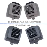 Front Dashboard AC Air Vent Outlet Grille Brown Pair for 2002-2009 Toyota Land Cruiser Prado LC120