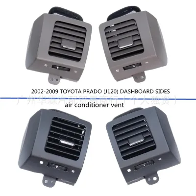 Front Dashboard AC Air Vent Outlet Grille Brown Pair for 2002-2009 Toyota Land Cruiser Prado LC120 Front Dashboard AC Air Vent Outlet Grille Brown Pair for 2002-2009 Toyota Land Cruiser Prado LC120