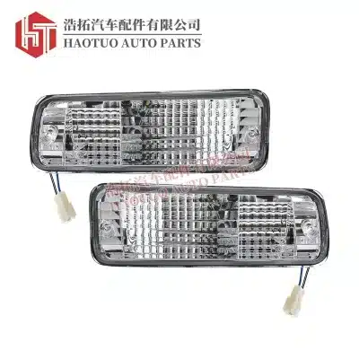 Front Fog Light Assembly for Toyota Land Cruiser Prado LJ78 KZJ78 1990-1996, Clear Bar Lamp Replacement