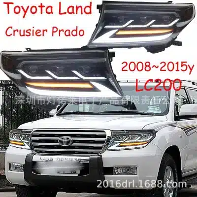 Full LED Projector Headlight Assembly with DRL for Toyota Land Cruiser Prado 2008-2015, 6000K Cool White IP66 Full LED Projector Headlight Assembly with DRL for Toyota Land Cruiser Prado 2008-2015, 6000K Cool White IP66