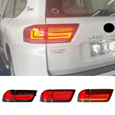 Full LED Taillight Assembly for 2022-2024 Toyota Land Cruiser LC300, Smoked Sequential Turn Signal Rear Lamp Set Full LED Taillight Assembly for 2022-2024 Toyota Land Cruiser LC300, Smoked Sequential Turn Signal Rear Lamp Set