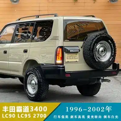 LED Rear Tail Light Assembly Lexus Style Smoked for 1996-2002 Toyota Land Cruiser Prado LC90 LC95 3400 2700 LED Rear Tail Light Assembly Lexus Style Smoked for 1996-2002 Toyota Land Cruiser Prado LC90 LC95 3400 2700