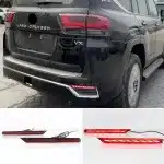 Rear Bumper Lights for 2022-2025 Toyota Land Cruiser LC300, Sequential Turn Signal Brake Lamps with Startup Animation