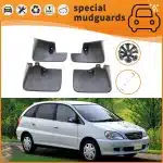 4PC Front and Rear Mud Flaps Splash Guards for 1998-2004 Toyota Gaia Nadia, PP+TPR Black