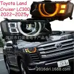 LED Headlight Assembly with Daytime Running Lights for 2022-2023 Toyota Land Cruiser LC300, 6000K White LED