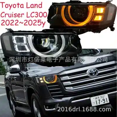 LED Headlight Assembly with Daytime Running Lights for 2022-2023 Toyota Land Cruiser LC300, 6000K White LED LED Headlight Assembly with Daytime Running Lights for 2022-2023 Toyota Land Cruiser LC300, 6000K White LED