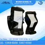 Front Fender Liners Inner Shield for 1996-2002 Toyota Land Cruiser VZJ95 KZJ95, Pair Set LH RH 53808-60080 53807-60080