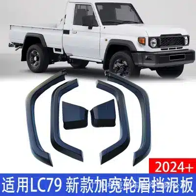 Textured Black Fender Flares Wheel Arch Extensions for 2024+ Toyota Land Cruiser LC79, 4-Piece ABS Set Textured Black Fender Flares Wheel Arch Extensions for 2024+ Toyota Land Cruiser LC79, 4-Piece ABS Set