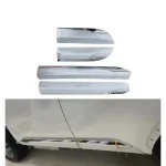 4PCS Side Door Body Molding Trim Streamer Bumper Strip for 2022-2023 Toyota Land Cruiser LC300, White ABS