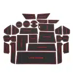 Interior Door Slot Mats and Cup Holder Liners for 2022-2023 Toyota Land Cruiser LC300, Non-Slip PVC Protective Pads, 26-Piece Set