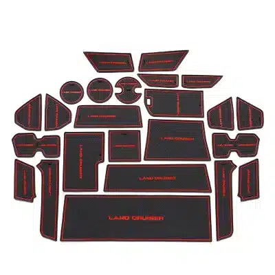 Interior Door Slot Mats and Cup Holder Liners for 2022-2023 Toyota Land Cruiser LC300, Non-Slip PVC Protective Pads, 26-Piece Set Interior Door Slot Mats and Cup Holder Liners for 2022-2023 Toyota Land Cruiser LC300, Non-Slip PVC Protective Pads, 26-Piece Set