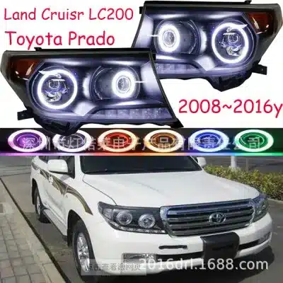 LED DRL HID Headlight Assembly for Toyota Land Cruiser Prado 2008-2015 & LC200, 6000K White LED, IP66 Waterproof LED DRL HID Headlight Assembly for Toyota Land Cruiser Prado 2008-2015 & LC200, 6000K White LED, IP66 Waterproof