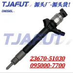 Common Rail Diesel Fuel Injector 23670-51030 for Toyota Land Cruiser VDJ200 4.5L 1VD-FTV V8 Engine