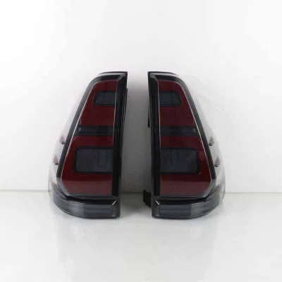 LED Rear Taillight Assembly for Toyota Land Cruiser Prado LC120 2003-2009, Smoke Black Finish, Brake Reverse Turn Signal Lamps LED Rear Taillight Assembly for Toyota Land Cruiser Prado LC120 2003-2009, Smoke Black Finish, Brake Reverse Turn Signal Lamps