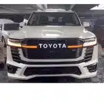 GR Style Honeycomb Front Grille with LED Lighting for 2022-2026 Toyota Land Cruiser LC300, ABS Plastic